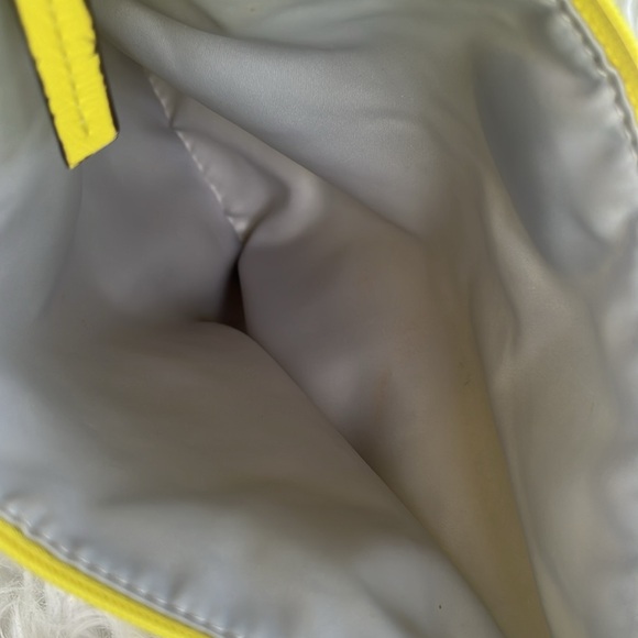 Coach Signature Nylon Cosmetic Bag Citrine/yellow, Mint Condition - Picture 8 of 12